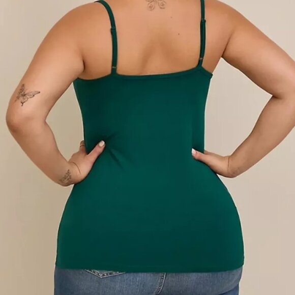 Torrid  Green Foxy Cami Spaghetti Strap tank top NWT 3x 22 24 - Picture 4 of 5